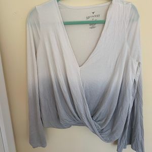 Ombre Flared Sleve Top